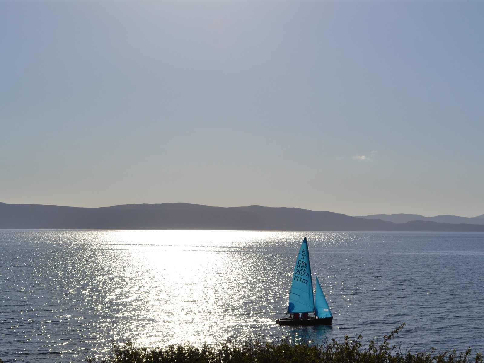 sailing in applecross bay